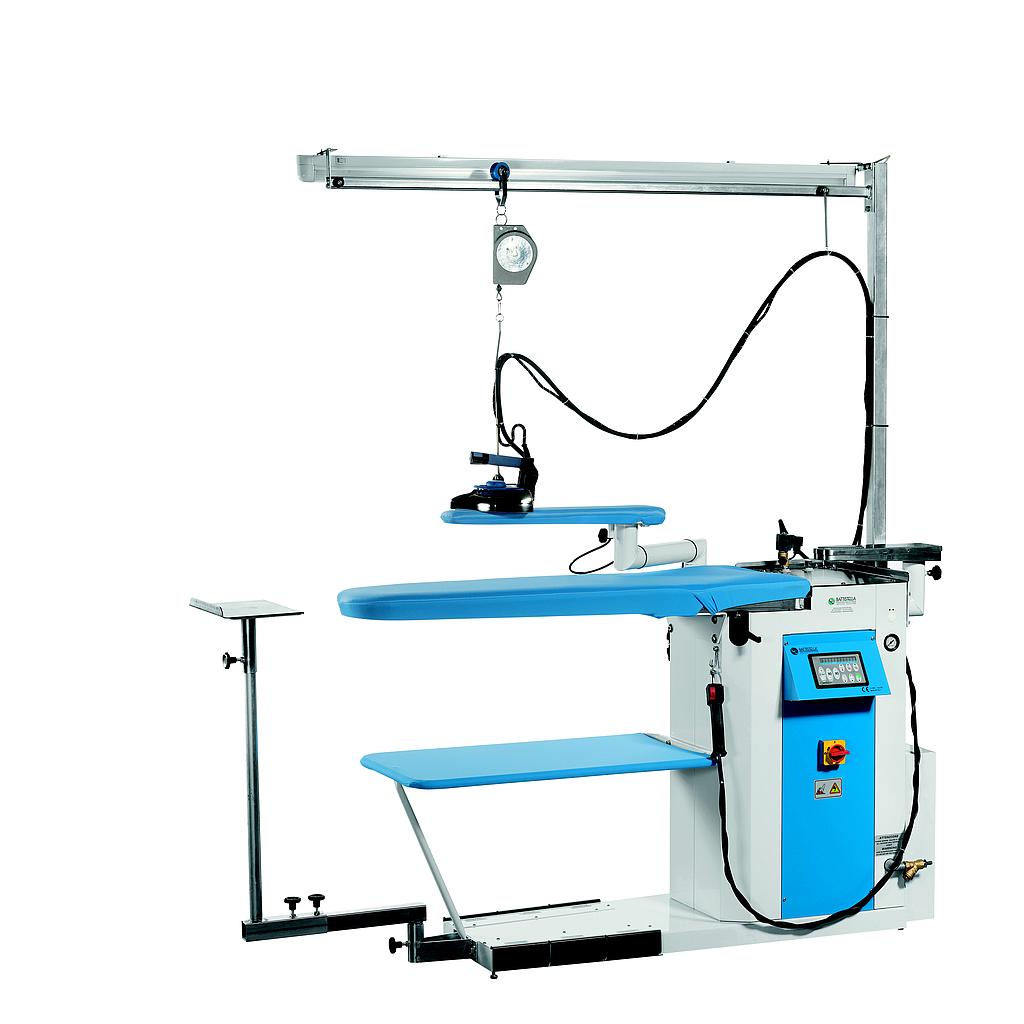 Andromeda MAX VAP - Ironing Table 120x40cm with Vacuum, Heated, Steaming, and Blowing Functions, Including Iron and Boiler (Battistella)