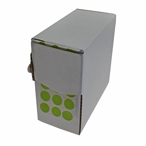 Magnetic Defect Identification Sticker Ø 1,0 cm - ACID GREEN (5000 Pcs)