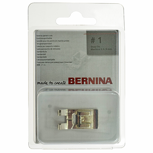 Suela de Prensatelas para Puntada Inversa para Prensatelas 1, Enganche Rápido BERNINA # 0327077000 (032.707.70.00) (Original)
