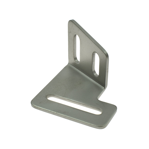 F34000A | Soporte para Guía de Dobladillo Doble – Ángulo de 115° para Máquinas de Transporte Triple (Made in Italy)