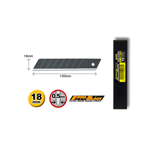 LBB-10B | 10 Ultra Sharp Heavy-Duty Blades 100x18mm (OLFA)