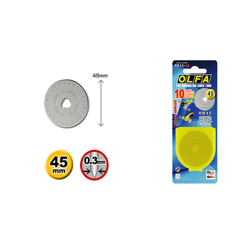 Blades Ø 45 mm (10 Pcs) # RB45 (OLFA)