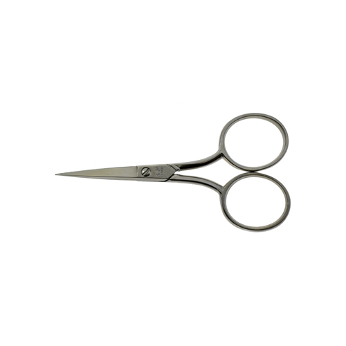 Embroidery Scissors 8.9cm (3-1/2"), Wide Ring - Made in Italy (FENNEK)