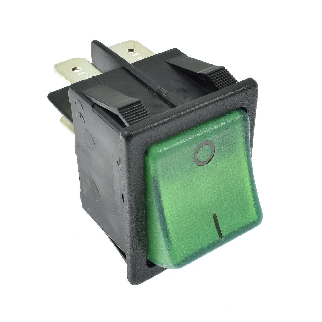 Interruptor (Verde) para Generadores de Vapor # A0051 COMEL