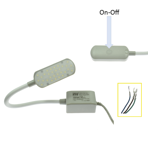 Lámpara Magnética 30 LED (3W) para Maquinas De Coser, con Interruptor Táctil Regulable 110V-250V # 830C