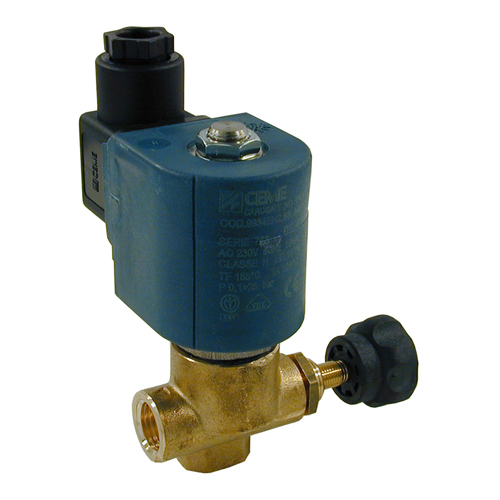 9934 | Solenoid Valve 1/4" - Ø 2.8mm with Adjustable Control 230 Volt, CEME Series 99