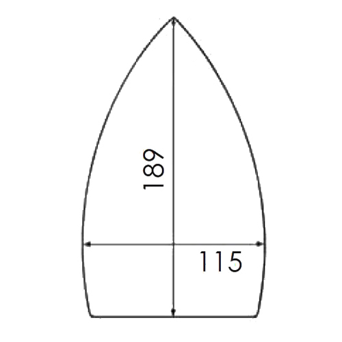 Reinforced PTFE Soleplate for Iron BISHOMATIC, MACPI 026