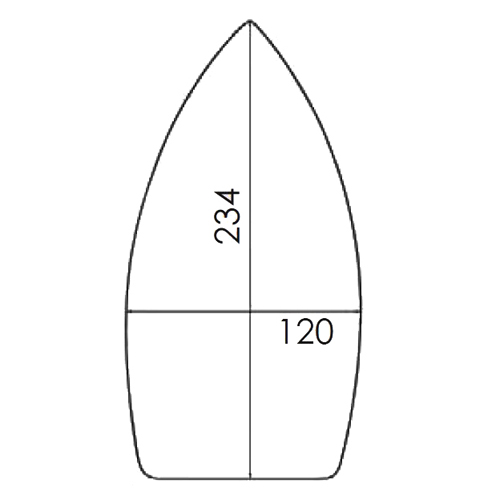 Reinforced PTFE Soleplate for Iron MAXI LEMM