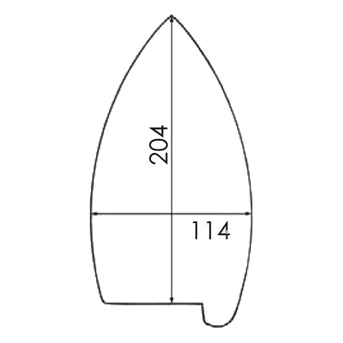 Reinforced PTFE Soleplate for Iron TREVIL F02, F07, F020