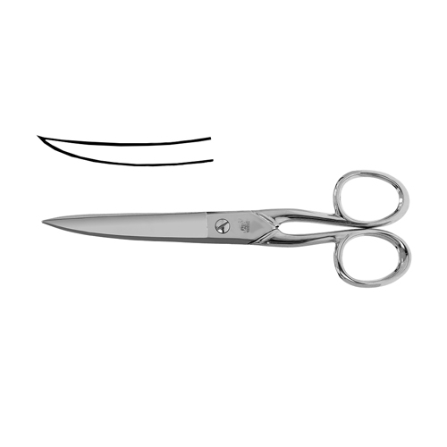 Embroidery Scissors 16.5cm (6.5"), Curved Blades - Made in Italy (FENNEK)