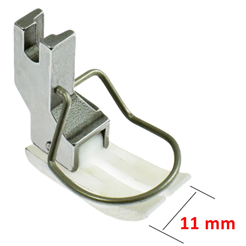 Needle-Feed PTFE Presser Foot 11mm Wide with Finger Guard DURKOPP 272, PFAFF 461; 481 # 0272 006801 (272-6801) (MTI-NF) (Made in Italy)