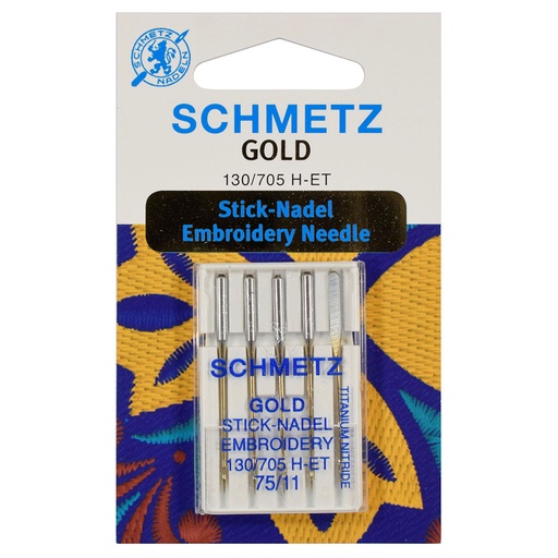 Schmetz Needle 130/705 H-ET GOLD (5 Pcs)