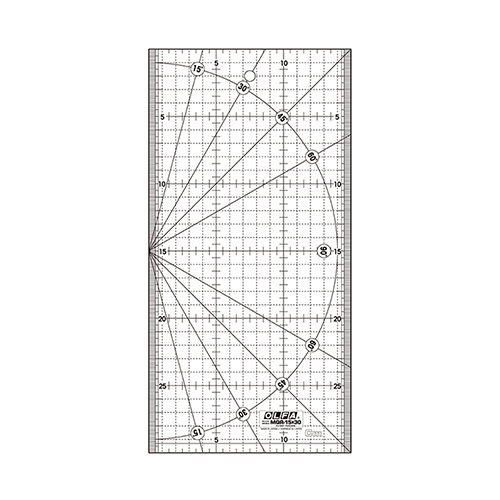 [B844] MQR-15X30 (OLFA) | 15x30cm Quilt Ruler