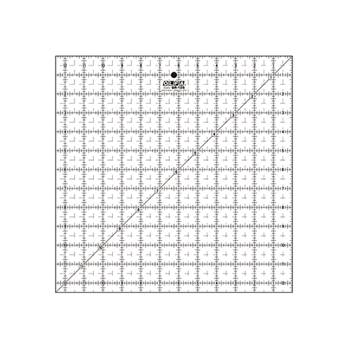 [B851] QR-12S (OLFA) | 12.5"x12.5" Non-Slip Surface Ruler