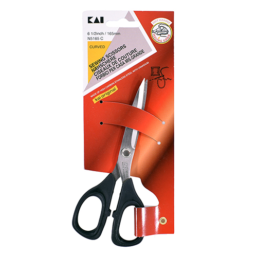 [C45/7C] N5165C KAI | 6-1/2" (165mm) Sewing Scissors, Curved Blades