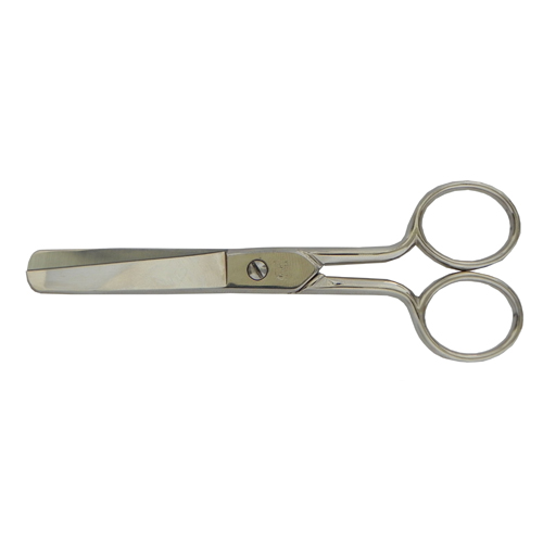 [C36/4] Nickel-Plated Scissors with Rounded Tip 12.7cm (5") - Made in Italy (FENNEK)