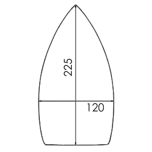 [B287/7] Reinforced PTFE Soleplate for Iron STIROVAP 170, VERONESI (Big)