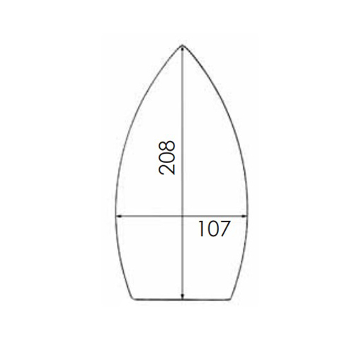 [B287/60] Suela de PTFE Reforzada para Plancha TREVIL F021, F022, F003, F004, F005, F16, F316