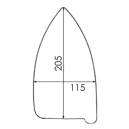 [B287/15] Suela de PTFE Reforzada para Plancha VEIT 2128, MACPI 028