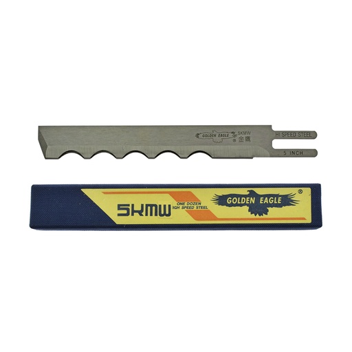 [1/GOLEK5] 5" Wavy HSS Blades for Eastman, KM Cutting Machines # 5KM-HSS (GOLDEN EAGLE)