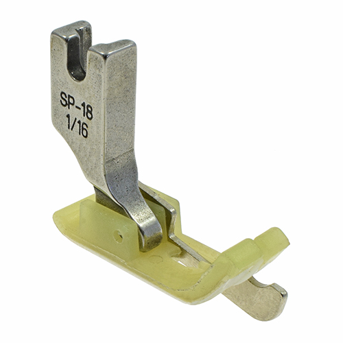 [27073-1/16] Presser Foot, Plastic Sole with Right 1/16" (2.0mm) Guide # SP18-1/16