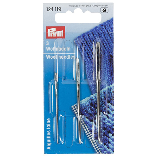 [26564] Wool Needles with a Blunt, Rounded Tip - No. 1, 3, 5 PRYM # 124119